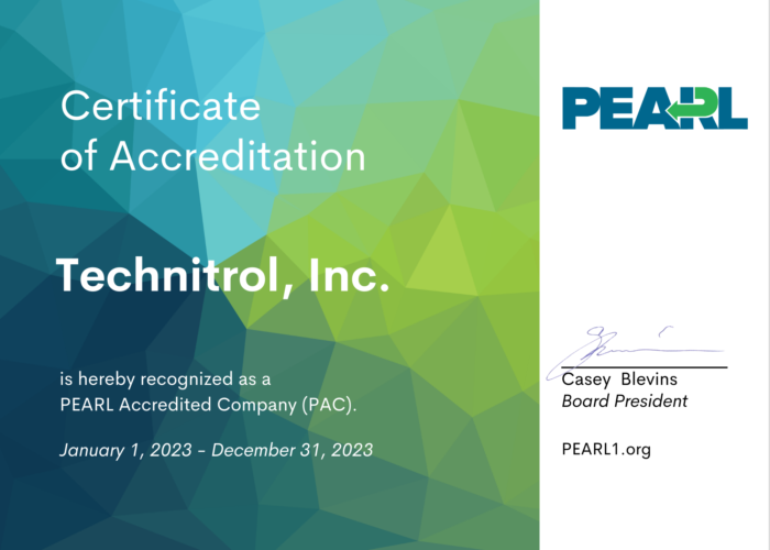 PEARL Accredited Company 2023-25