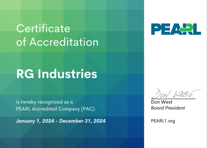 PEARL Accredited Company Certificate-2